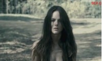 Naked Sarah Butler goes through the woods