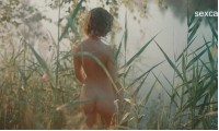 Aglaia Tarasova naked bathing in the river