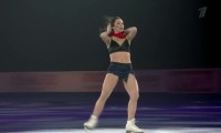 Elizaveta Tuktamysheva in their underwear during performances