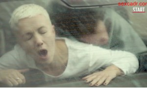 A sex scene with Daria Moroz in the car