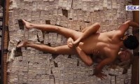 Sex with Margot Robbie on a pile of money