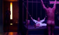 Topless Anna Maria Seklutska chained to bed