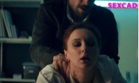 Marusya Klimova in a workplace sex scene