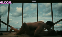 sex scene with Lena Meckel on the floor in the movie